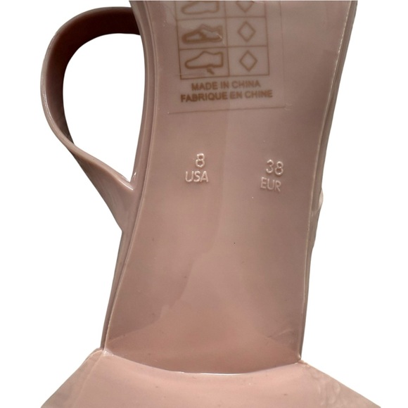 Jeffrey Campbell Women’s Size 8 Nude Pink Strappy Square Toe Block Heel Sandals - Picture 4 of 8